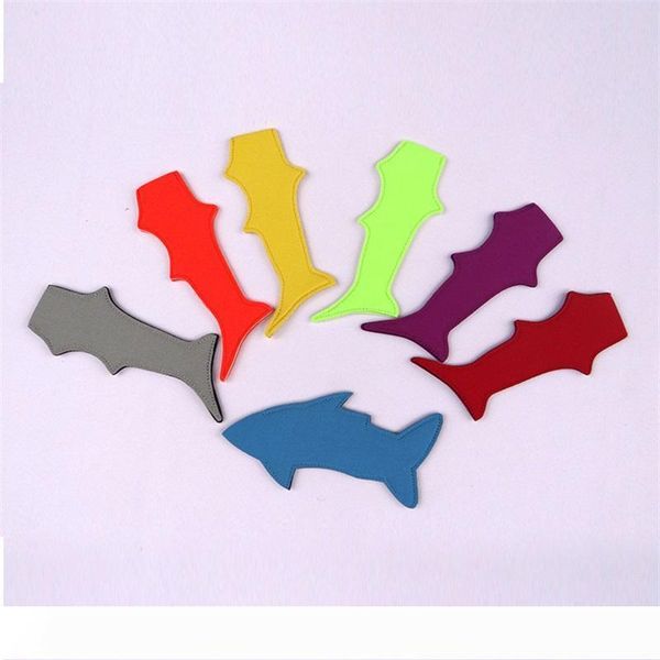 

ice cream sleeve for environmental shark shape pure color popsicle holder neoprene pop holders tools sale
