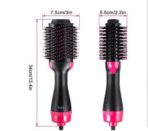 

2 в 1 многофункциональный фен volumizer вращающаяся щетка hot завивки волос roller поворот styler расческой стилизация curling