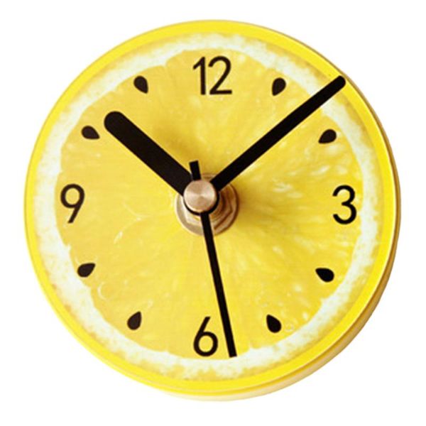 

cabinet battery powered bathroom home decor suction clock analog display cupboard shaped kitchen practical fridge magnet