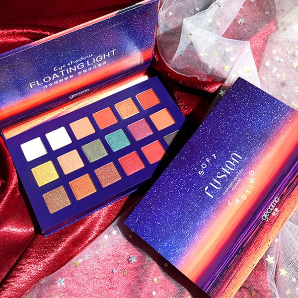 

gecomo 18 colors eyeshadow palette shimmer matte eye makeup highly pigmented long lasting eyeshadow