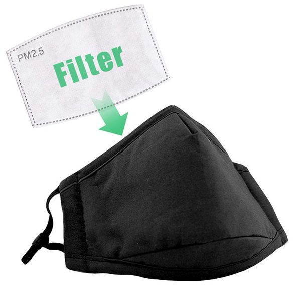 

antiviral face mask black protective gear filter activated carbon n95 kn95 child kid pm2.5 dhl ing