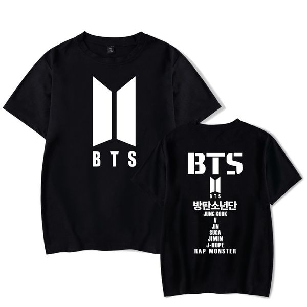 

bts bulletproof juvenile group album collective fund lovers short t easy will code short sleeve t pity, Black