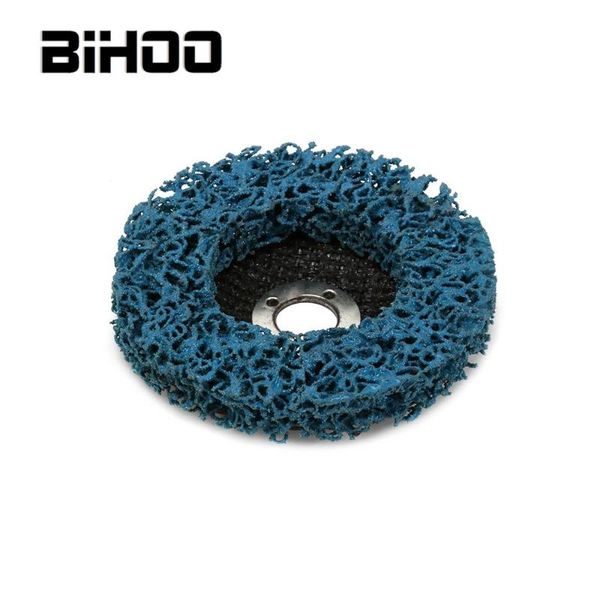 

10pcs 100mm blue poly strip disc abrasive wheel paint rust removal clean for angle grinder