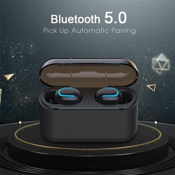 

hbq q32 tws bluetooth 5.0 wireless headset bilateral stereo headset pk i12 i9s f9 pro3
