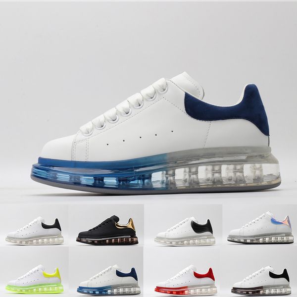 

роскошные ace мода белый синий повседневная обувь mens женщин черное золото красный розовый зеленый cut кожа подушка спорт мужчины конструкт, Black