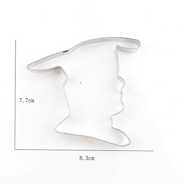 

stainless steel graduation hat paper biscuit cutters cookie cutter set fondant cake mould kitchen sugarcraft baking pastry tools
