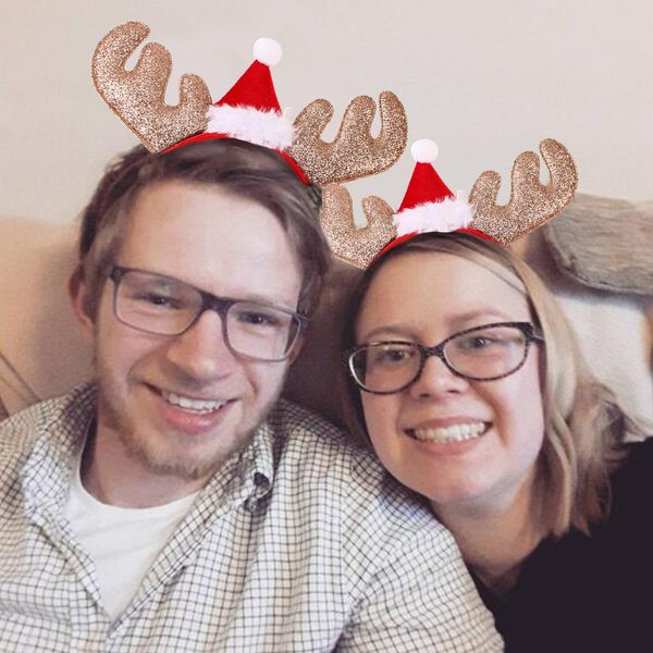 

1pc christmas deer horn headband hairband accessories children gift