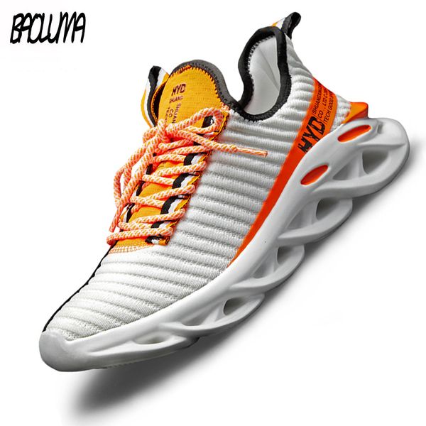 

summer men's casual shoes trend lightweight mesh men runnings shoes outdoor breathable personality mens sneakers tenis masculino, Black