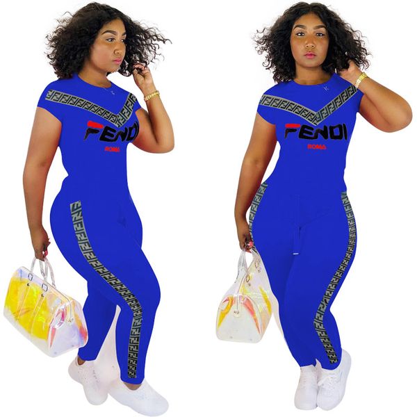 

Women double f track uit hort leeve t hirt pant legging 2 piece et port wear ummer jogger outfit treet cloth 3xl 2019 c43002