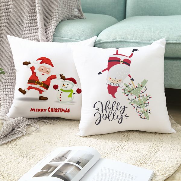 

santa claus decorating pillowcase merry christmas decorations for home 2019 christmas ornament decor xmas navidad noel