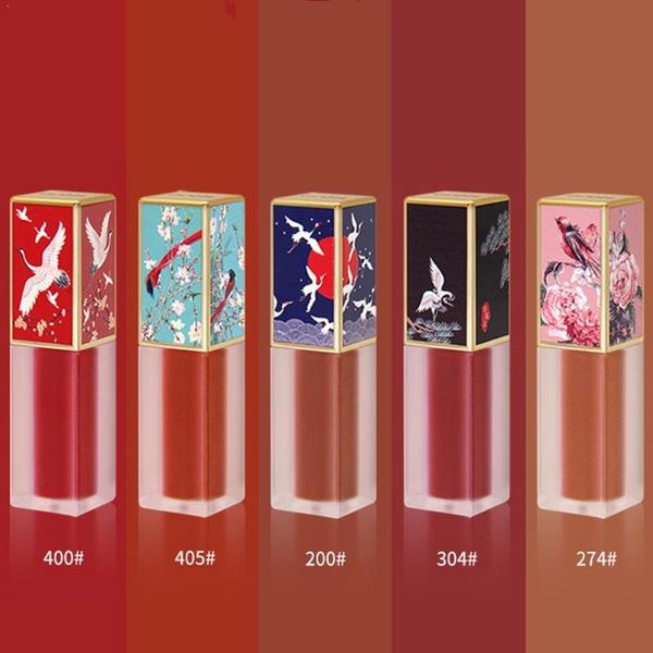 

long lasting waterproof matte lipstick the chinese nude palace batom gloss red museum lip style natural colors i3s9