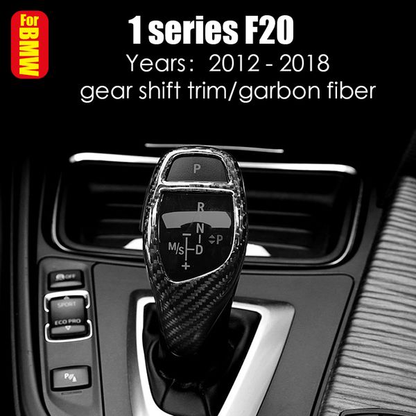 

automatic speed gear shift knob head carbon fiber cover for all series e81 e90 f20 f22 f30 f32 f10 x3 x4 x5 x6 shifter trim