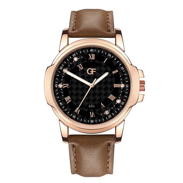 

waches men man leather watch whatever late anyway letter watches new pointer glow relogio masculino, Slivery;brown