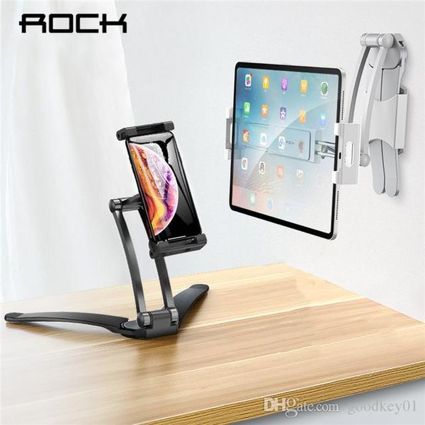 

Регулируемый Tablet держатель телефона ROCK для Ipad 2 3 4 Air Mini Pro для iPhone 360 ​​Degree Roating Нас