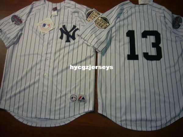 

baseball 2008 ny #13 alex rodriguez sewn shirt jersey white mens stitched jerseys big and tall size xs-6xl for sale, Black;blue