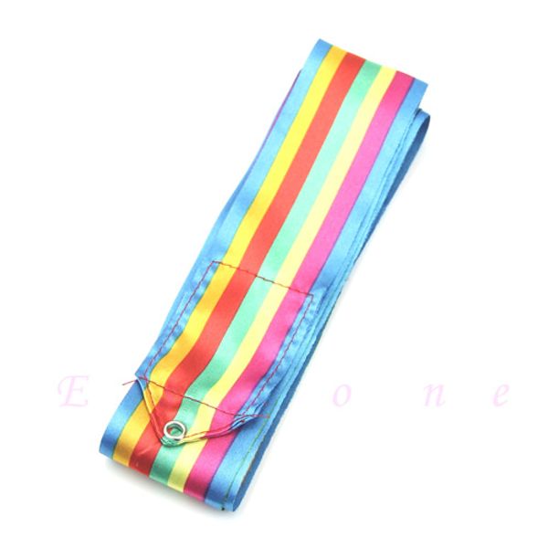 

6m dance ribbon gym rhythmic art gymnastic ballet streamer twirling rod 9 colors