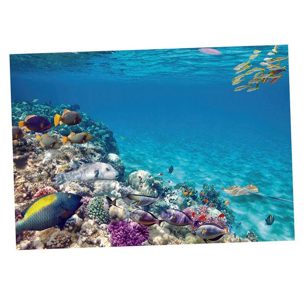 

3d принты подводный аквариум фон плакат аквариум наклейка орнамент