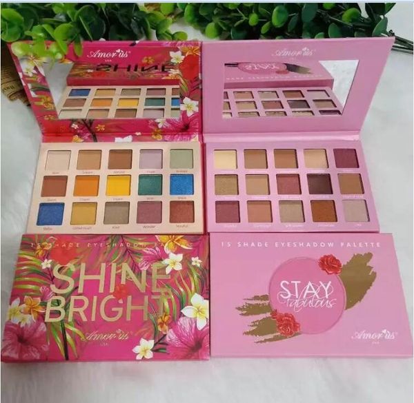 

Factory Direct DHL Free Shipping Newest Makeup palette Amorus Stay/Shine Bright /eyeshadow Palette 15 Colors Matte Eye Shadow!