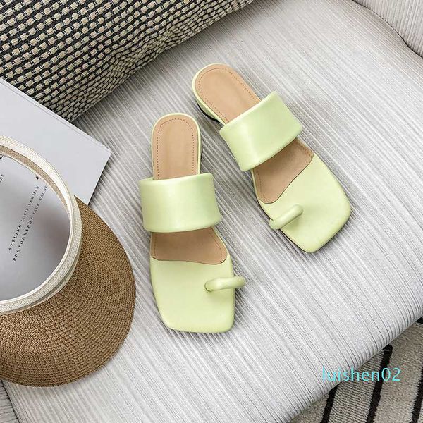 

genuine leather flat ladies slippers summer women slip flop shoes flat heels summer shoes woman sweet comfortable woman l02, Black
