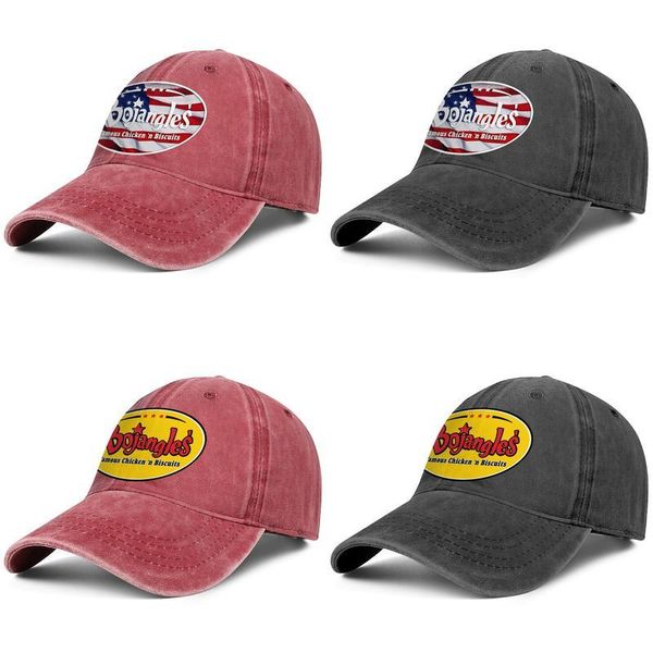 

bojangles' famous chicken american flag fashion baseball cap cricket custom adjustable vintage hat denim french fries old 'n, Blue;gray