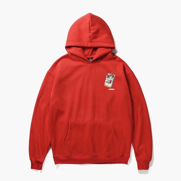 

мужская дизайнерская толстовка с капюшоном зима толстый флис роскошный портсигар толстовки спортивная одежда sweartshirt любители письма ули, Black