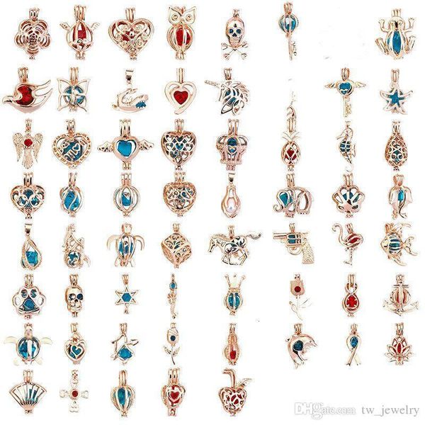 

60 стилей pearl клетка подвеска розового золото часы сепараторы locket способ шарма ароматерапия эфирное масло диффузор diy ювелирные издели, Silver