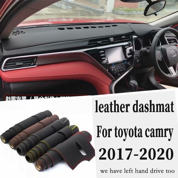 

for camry 8th generation 2018 2019 leather dashmat dashboard cover pad dash mat carpet car styling accessories custom