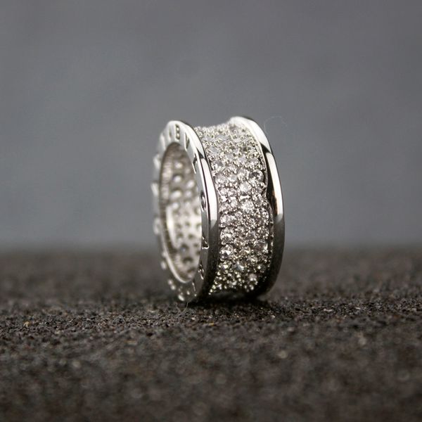 

стерлингового серебра 925 кольца для женщин природных алмаз обручальное кольцо прелести ювелирных украшений, Silver