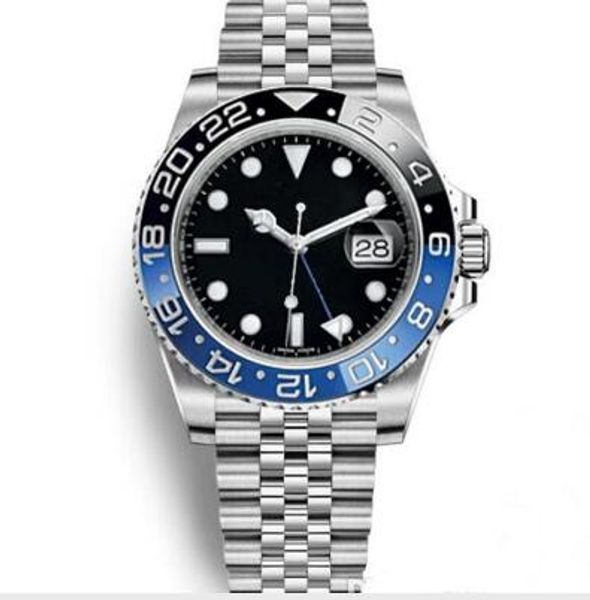 

quality men 3866 automatic movement 116710 gmt batman ceramic sapphire dial master 2 jubilee bracelet watch mens watches reloj, Slivery;brown