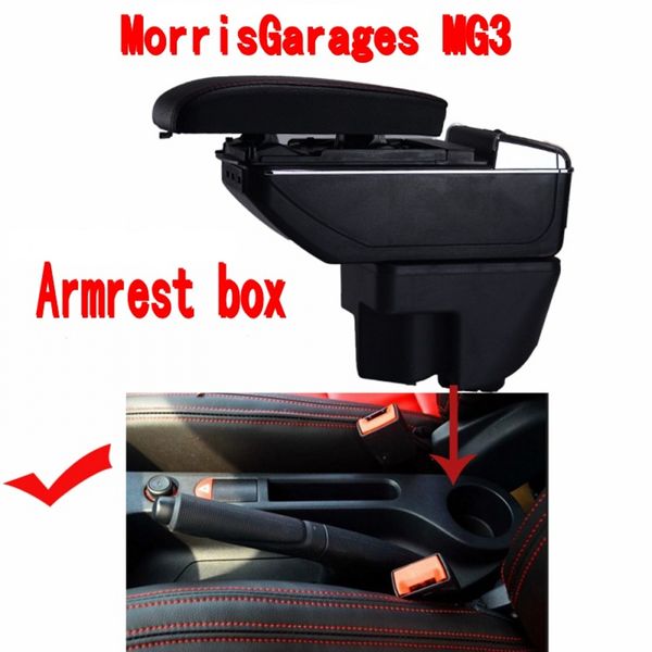

arm rest for mg3 2013 - 2018 car rotatable 2014 2015 2016 2017 black box center centre console