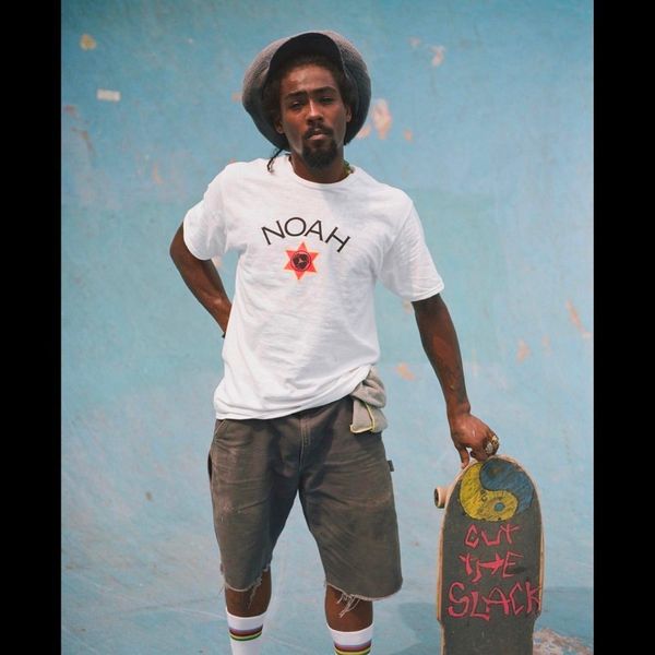 

latest 18fw noah x tuff gong core logo tee round neck tee printed bottom shirt long sleeve t-shirts no fashion couple highstreet hftttx116, White;black