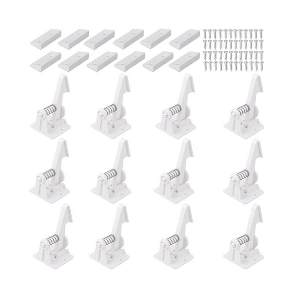 

child security cabinet locks latches 12 pack,kids baby proofing lock child proof drawer locks cupboard hidden latch 3 m adhesi