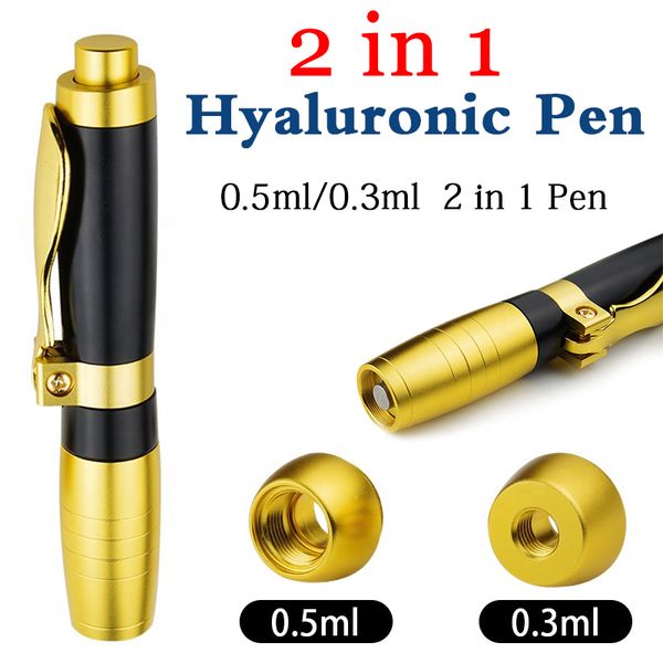 

2 in 1 two head 0 3ml 0 5ml hyaluronic acid lip filler needle hyaluron pen me o injection gun