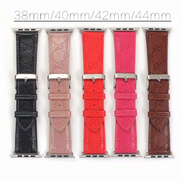 

new design genuine leather band for apple iwatch 42mm 38mm 40mm 44mm wristband strap for apple watch series 5 4 3 2 1, Black;brown
