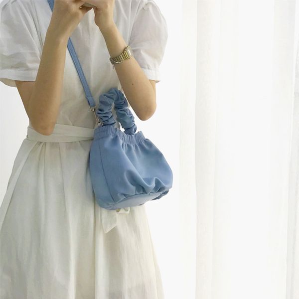 

thick retro beading underarm bag 2020 new soft fold bag female cowhide leather clutch handbag