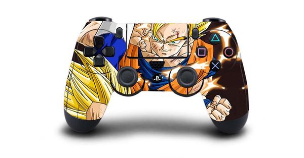 

1pc dragon ball z super ps4 skin sticker decal for sony ps4 playstation 4 for dualshouck 4 game ps4 controller skin stickers