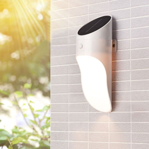 

led solar light radar sensor wall lamp outdoor waterproof ip65 for pathway garden fence wall light outdoor led solar lighting