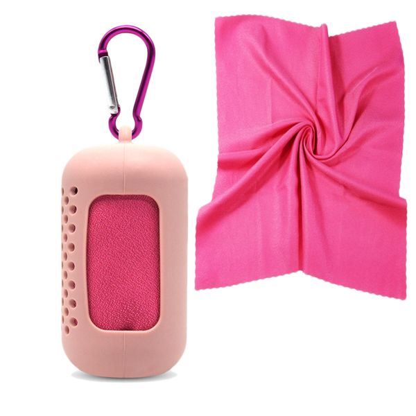 

portable instant cooling towel quick drying with silicone case cold cycling for outdoor jogging gym sports yoga gym towel #20