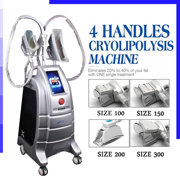 

two handles work same time cryolipolysis fat ing machine cool sculpting cryolipolysis body slimming machine with 4 size for option