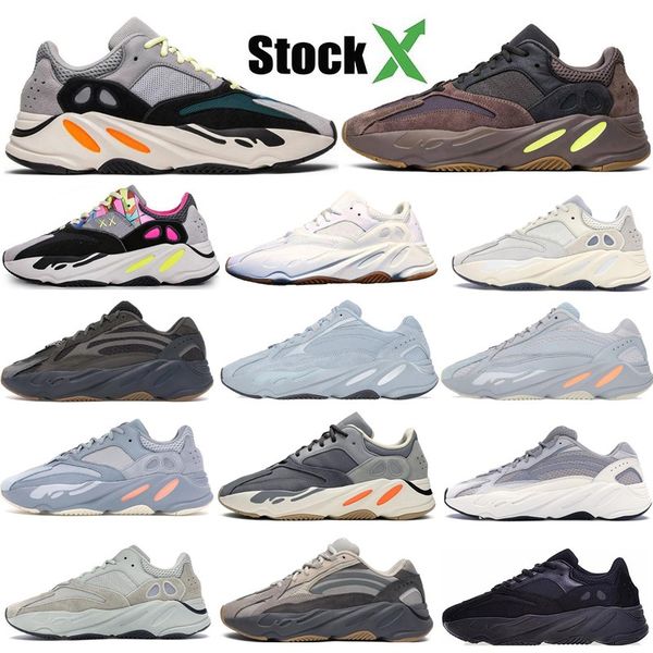 

desinger 700 v2 wave runner geode inertia solid grey vanta geode static mauve men women kanye west casual shoes 36-45 with box, Black