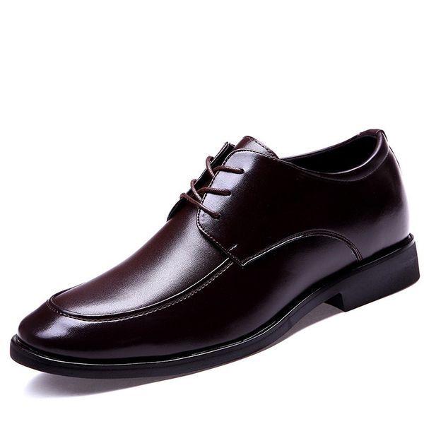 

increasing brown men dress shoes genuine leather mens formal shoes black italian fashion business oxford shoes men