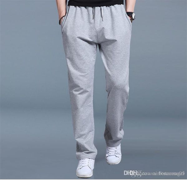 

solid color талия пояса моды спортивные штаны середина талии дизайнерские сыпучие кулиской карандаш брюки мужские брюки, Black