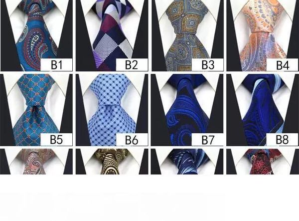 

wholesale assorted mens tie neckties silk fashion classic handmade wedding paisley stripes plaids dots ing, Blue;purple