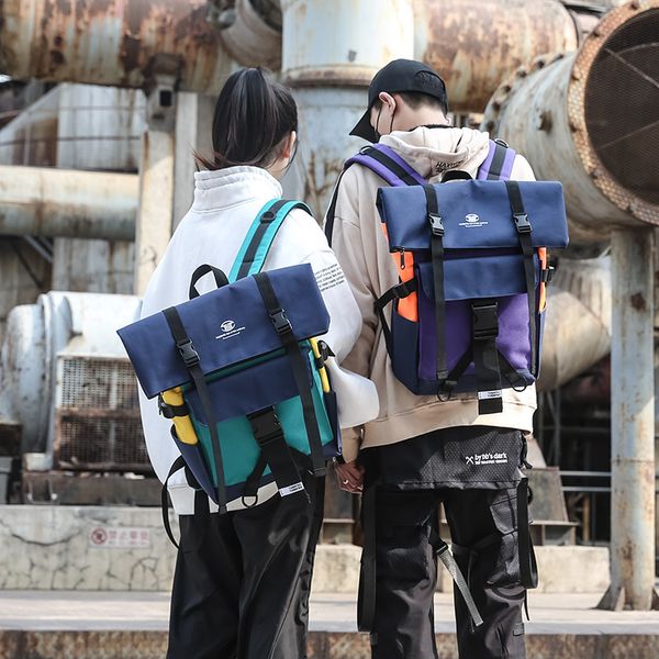 

shoulder bag mens tide brand street tooling school bag womens ins super fire mori-style bag hit