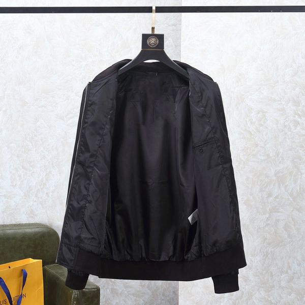 

mens quality fabric casual jacket fashion zipper trendy brand new designer jacket black blue new multi pocket jacke tcoat jack, Black;brown