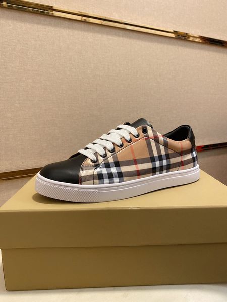 

2020 new fashion men's casual shoes luxury designer sneakers shoes leather stripes, Black