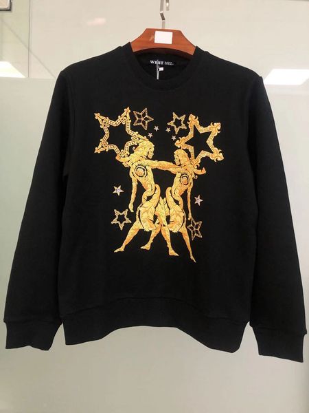 

men designer hoodie luxury hoodies fashion constellation print sweatshirt trend couple hip hop sweater cotton black pullover