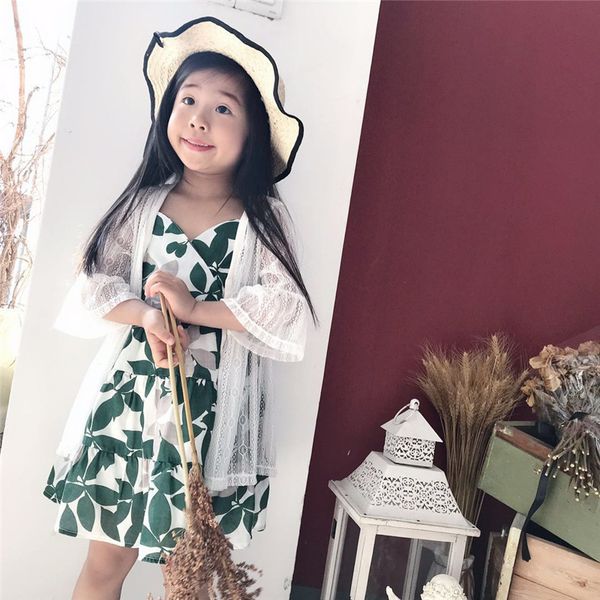 

2019 summer girls cardigans jacket kids white girl coat for 2 4 6 8 10 12 14 years old outcoat shawl girls clothing okc195120, Blue;gray