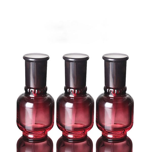 

50ml слейте лосьон насос стеклянной тары малый косметическая сыворотка жидкость пресс бутылки