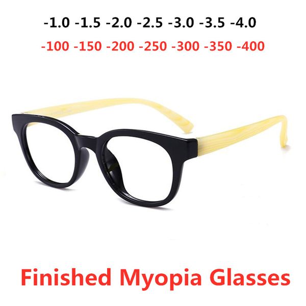 

children tr90 power -100 -150 -200 -250-300 -350 -400 optics nearsighted computer prescription finished myopia glasses frames, Black